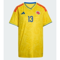 Camiseta Colombia Yerry Mina #13 Primera Equipación Replica Mundial 2026 para mujer mangas cortas